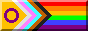 An intersex, trans, and people of colour inclusive pride flag button