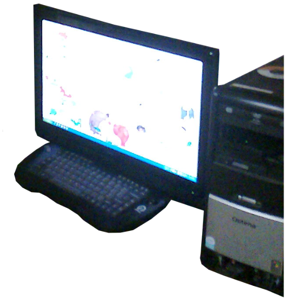 photo of my last sharehouse TV-attached PC